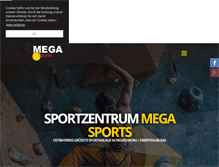 Tablet Screenshot of megasports-regensburg.de